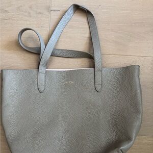 Guyana grey leather bag